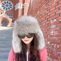 Gorro de Invierno Unisex Impermeable con Orejeras de Piel Sintética, Gorro de Peluche Cálido Estilo Ruso para Hombre y Mujer