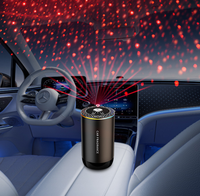 Mini diffuseur d'huiles essentielles intelligent, vaporisateur d'air frais, diffuseur d'arômes pour la maison et la voiture avec lampe ciel étoilé