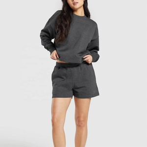 New Arrival Women's Running <b>Shorts</b> Lightweight Activewear Adjustable Waist Two <b>Zip</b> <b>Pockets</b> Split Hem Workout Bottoms - Product Image 3