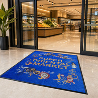 Tapis de sol personnalisé avec logo pour café, boulangerie, comptoir de service, coin, impression par transfert thermique, pour file d'attente de livraison à emporter