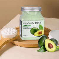 Gommage Corporel Luxueux à l'Avocat, Exfoliant Fin, Entretien Quotidien de la Peau, Pour une Peau Douce et Souple, Soin Corporel Quotidien Intime