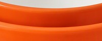 Bol en mélamine bicolore, orange à l'extérieur, blanc à l'intérieur, empilable, bol à salade en mélamine