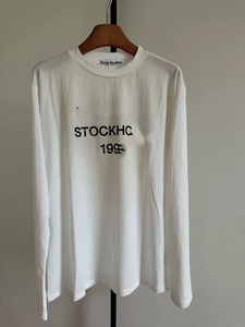T-Shirt Personalizzata all'Ingrosso, Moda Streetwear in <span class=keywords><strong>Cotone</strong></span> con Stampa Grafica, Effetto Vintage, Manica Lunga per Uomo - Product Image 6