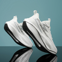 Chaussures de course professionnelles respirantes pour hommes, baskets de sport à semelle épaisse et amorti ultra doux pour l'exercice physique