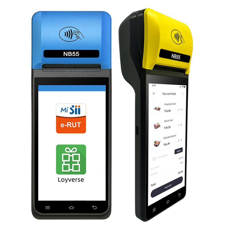 Noryox Лидер продаж nb55 4g Портативный android 14/13 мобильный кассовый аппарат pos с 2D сканером штрих-кода 58 мм Принтер nfc считыватель карт