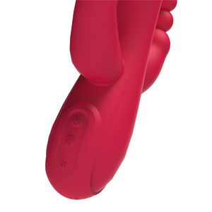 Vibratore di aspirazione del clitoride a 12 velocità tre teste Triplet Super Power stimolazione delle vibrazioni G Spot vibratore del coniglio Dildo per le donne - Product Image 5