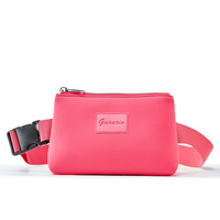 Nouvelle sacoche de taille unisexe en néoprène avec fermeture éclair, nouveau design, poche de hanche, ceinture de voyage, sac banane pour aliments pour animaux et sac de ceinture