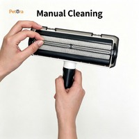 Rouleau anti-poils pour chien et chat Petora, en ABS durable, sans alimentation électrique, réutilisable, poignée ergonomique pour vêtements, canapé, tapis