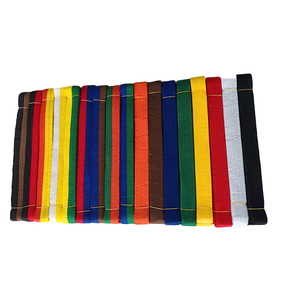 <span class=keywords><strong>Ceinture</strong></span> d'arts martiaux en coton à rayures multicolores personnalisées, broderie noire, judo, BJJ, <span class=keywords><strong>taekwondo</strong></span>, karaté - Product Image 5