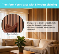 Nouveau Néon LED Flexible 2835 SMD Haute Luminosité IP65 24V Contrôlé par WiFi, Corde en Silicone Durable pour Mur à Lattes en Bois et Accent de Salon
