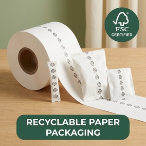 Rollo <span class=keywords><strong>de</strong></span> Papel <span class=keywords><strong>de</strong></span> Fibra Larga Termosellable Sin Plástico PAP 22, Papel <span class=keywords><strong>de</strong></span> Embalaje Ecológico Reciclable al por Mayor - Product Image 1