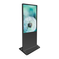 Afficheur numérique et écran tactile LCD de 43, 49, 55, 65 pouces, kiosque totem, écran tactile, lecteur publicitaire intelligent WIFI pour intérieur, support au sol