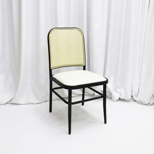 Silla de banquete de ratán de madera de haya moderna, precio barato de fábrica para comedor, escuela, Hotel, boda, asiento trasero de ratán - Product Image 6