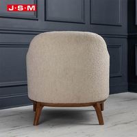 Fauteuil en bois à dossier haut avec accoudoirs, cadre en bois de frêne, mousse et tissu, style moderne classique de luxe, prix d'usine