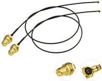 Câble coaxial Aurora Yu SMA femelle vers UFL RG1.13 10 cm noir/gris, extension d'antenne WiFi