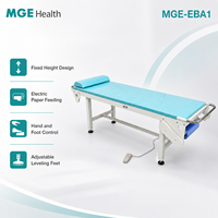Table d'examen médical à hauteur fixe avec système de défilement électrique du papier et commande au pied pour cliniques et hôpitaux