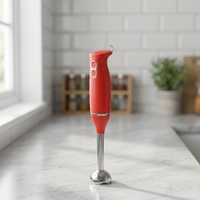 Mixeur Plongeant Électrique Automatique 2 Vitesses pour Cuisine Domestique, Bâtonnet à Écraser, Commande par Bouton Poussoir, Usage Domestique