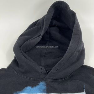 Dtg Oversize 500gsm <strong>Rapper</strong> Print <strong>Graphic</strong> Custom Cotton Rap <strong>Hoodie</strong> for Men Trend Baggy Winter - Product Image 4