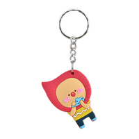 Etiqueta RFID NFC Mini Personalizada de PVC+Epoxi con Personajes de Dibujos Animados para Niños, Escanea para SOS, Resistente al Agua y a la Intemperie, 13.56MHz, Llavero