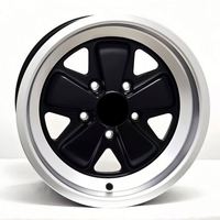 Jantes en alliage noir moulé décalé 5X130 17 pouces 7J 8J pour Porsche 964 911 Carrera 924 Turbo 944 968 Cayenne