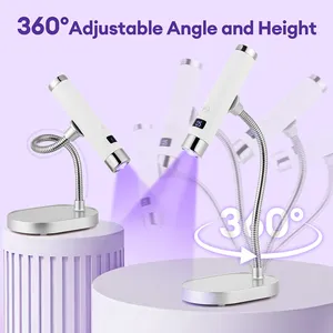 Lampe à ongles portable rechargeable avec tuyau flexible, lampe LED pour le séchage du gel, outils de nail art - Product Image 5