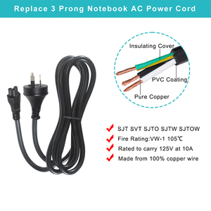 3 Pin Australia Saa Extensión 1,2 M Cable de clavija <span class=keywords><strong>Enchufe</strong></span> de CA a Iec C5 Cable de alimentación retráctil para computadora portátil - Product Image 3
