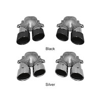 Diffuseur d'échappement de haute qualité pour Mercedes-Benz Classe E W214, mise à niveau E53 AMG, noir argenté, style E53, diffuseur de pare-chocs 2024-2025
