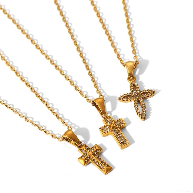 Designer Cross Religious Christian Waterproof Non Tarnish Free Pvd ...