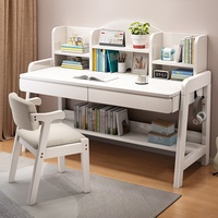 Bureau et étagère combinés pour la maison, table d'étude et d'écriture simple et minimaliste pour enfants, bureau d'ordinateur pour chambre à coucher
