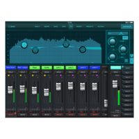 Console de mixage numérique Behringer X Air XR16 16 canaux, contrôlée par tablette, en rack, construction métallique, effets intégrés, 8 préamplis Midas à gain.