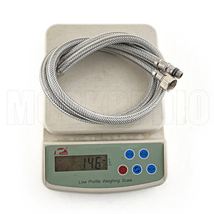 Tuyau <span class=keywords><strong>flexible</strong></span> en acier inoxydable 304 pour <span class=keywords><strong>robinet</strong></span> de lavabo, tuyau d'arrivée EPDM pour eau chaude et froide pour <span class=keywords><strong>robinet</strong></span> de <span class=keywords><strong>cuisine</strong></span> 3/8' - Product Image 2