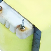Transformateur basse fréquence de type broche EI2815, noyau laminé en tôle d'acier au silicium personnalisé, transformateur électronique