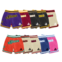 Shorts de basketball formels pour hommes 100 % polyester, séchage rapide, taille élastique, respirants, écologiques, avec logo personnalisé brodé sur le devant en maille