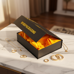 Boîte cadeau de haute qualité à couvercle rabattable, pliable, pour fête, mariage, emballage, <span class=keywords><strong>calendrier</strong></span>, avec fermeture magnétique - Product Image 3