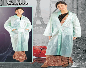 Sharkk Rukmani Ladies Long <b>Coat</b> PVC <b>Waterproof</b> Raincoat Lightweight Durable <b>Full</b> <b>Length</b> Rainwear for Women Travel Outdoor Use - Product Image 2