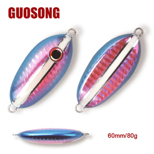 Leurre de pêche en métal de 60 mm/80 g avec lame rotative, chute rapide, leurre de pêche pour jigging, appât de pêche, leurres de pêche - Product Image 1