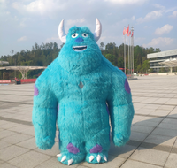 Funtoys MOQ 1 PIÈCE Costume de mascotte gonflable de personnage de dessin animé Monstre bleu Sully Vêtement en peluche pour événement festif