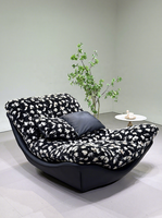Fauteuil inclinable à bascule, style nordique moderne minimaliste, fauteuil de détente, pour salon, chambre, maison, hôtel, appartement, décoration