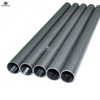 Tube en fibre de carbone 3K brillant 100 % tissage uni, 1000 mm, vente en gros d'usine professionnelle, pour bras robotique, longueur personnalisée disponible