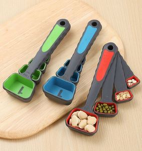 4-Piece Retractable Funnel Folding <b>Measuring</b> <b>Cup</b> <b>Set</b> Coffee Flour Scale Baking Utensils Essential Kitchen Tools - Product Image 4