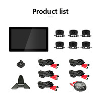 Caméra embarquée Wemaer ADAS BSD 6 canaux / Enregistreur vidéo mobile / Kit de caméra de sécurité pour camion et bus avec écran IPS 10,1 pouces