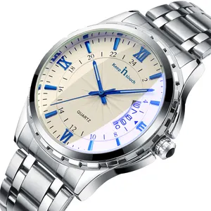 卸売メンズルミナスビジネス腕時計工場直接高級防水クォーツ低価格