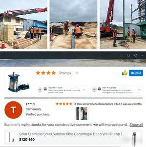 Pompe <span class=keywords><strong>solaire</strong></span> submersible en acier inoxydable pour puits profond, haute efficacité énergétique, pour l'irrigation agricole et les fontaines - Product Image 4