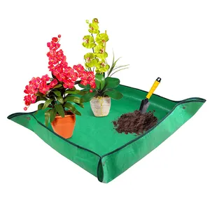 68 * 68厘米植物移植盆栽垫可折叠花园工作布防水换土浇水垫园艺种植