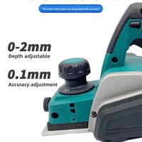 Vente en gros de rabot électrique multifonctionnel de qualité industrielle polisseuse portable alimentée par batterie au lithium pour le travail du bois de poche