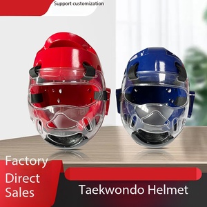Le masque facial du casque de taekwondo est détachable. Équipement de protection transparent professionnel pour la pratique du kickboxing. - Product Image 3