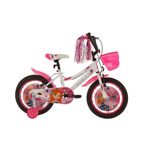 <span class=keywords><strong>Vélo</strong></span> pour filles 12/16/<span class=keywords><strong>20</strong></span> <span class=keywords><strong>pouces</strong></span> à prix abordable, simple vitesse, freins à double étrier, cadre en acier, roues d'apprentissage, selle réglable, en plastique - Product Image 4