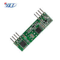 Module récepteur superhétérodyne 433 MHz de haute qualité YET206, télécommande pour porte de garage, module RF