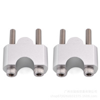 Peninggi setang sepeda motor perak CNC untuk G310GS G310R 17-19, aksesori motor