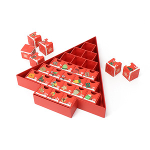 Sorpresa <span class=keywords><strong>di</strong></span> <span class=keywords><strong>natale</strong></span> 24-Box patinate cartelle conto alla rovescia calendario cieco cioccolato caramelle albero regalo candele altre prelibatezze della vigilia <span class=keywords><strong>di</strong></span> <span class=keywords><strong>Natale</strong></span> - Product Image 2
